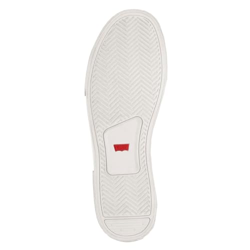 Levi's Women's Elite Sneaker, White Mono, 7.54
