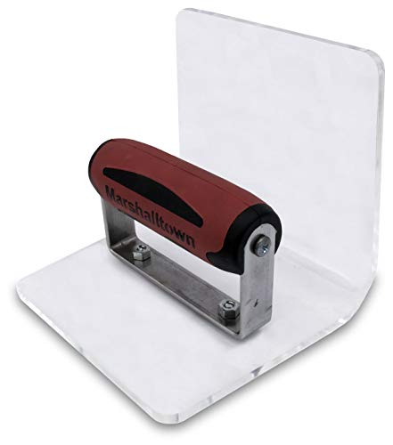 Marshalltown Inneneck Stufen-Kelle, Werkzeug mit Durasoft Griff, aus Acryl, Maße: 143x127x127 mm, 19 mm Radius