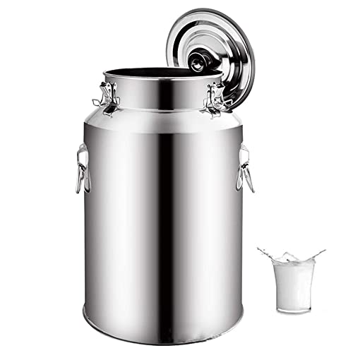 Baril en acier inoxydable 35 L idéal pour le stockage de vos récoltes et liquides alimentaires
