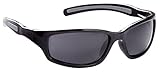 Fisherman Eyewear Bluegill Youth Sunglass with Gray Polarized Lens/Shiny Black Frame, Small