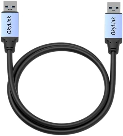 OkyLink USB 3.0/3.2 Gen 1 Data Cable A to A, Male to Male 5Gbps, 3ft - 5
