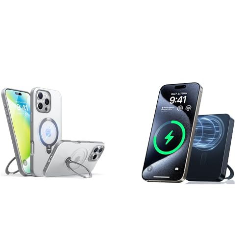 TORRAS Ostand 10,000mAh QI2 Magnetic Battery Pack with Stand & Magnetic Case — Buy Together to Save 15%