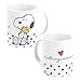 The Peanuts Tasse Snoopy - Lieblingsmensch Kaffeetasse Becher Kaffeebecher aus Keramik Weiß 320 ml
