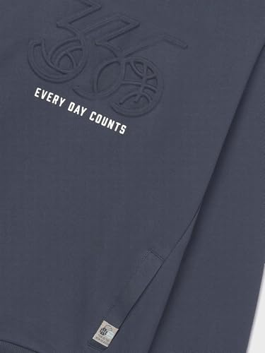 Mayoral Embossed Hooded Pullover for Boys Navy3