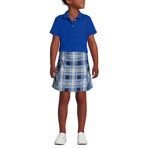 Image of Lands' End School Uniform Girls Short Sleeve Feminine Fit Interlock Polo Shirt