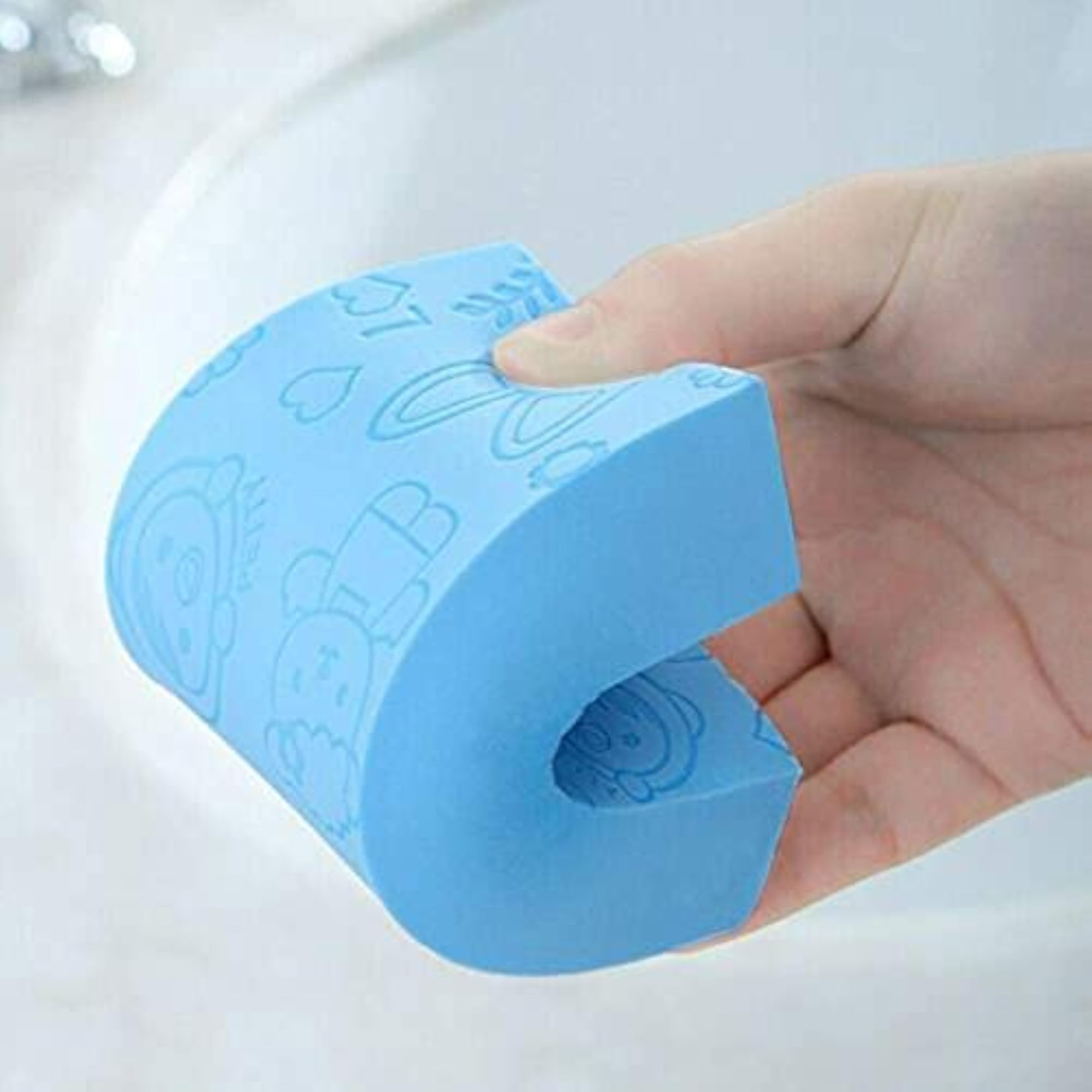 2 Pack Bath Face Scrubber Sponge, Dead Skin Remover
