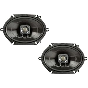 Polk Audio DB572 DB+ Series 5″ x 7″ Coaxial Speaker for Car & Marine, 2-Way Boat & Car Audio Speaker, 35-22kHz Frequency Response, Polypropylene Woofer Cone & 3/4″ Silk Dome Tweeter, Easy Installation