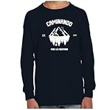 the Fan Tee Camiseta Infantil Manga Larga de Niño Niña Deportes Montañismo Senderismo Naturaleza Escalada Alpinismo Camping Pico Alpino 002 10 años