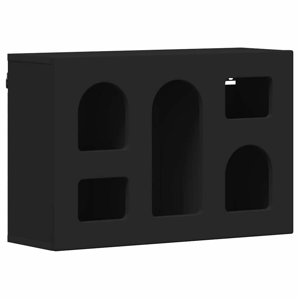 Armario colgante negro 60 x 20 x 40 cm estantería de pared de