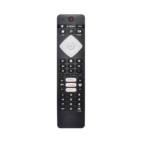 Image of 7SEVEN Compatible with Philips Tv Remote Original Suitable for Smart Android 4K Television with Hotkeys Like Netflix YouTube Rakuten TV and Ambilight