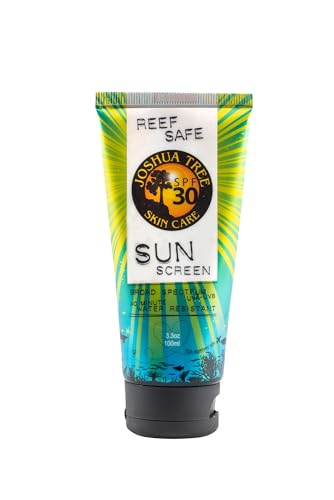 Joshua Tree SPF 30 Reef Safe Organic Sun Screen Lotion with Clear Zinc and Aloe (3.3 oz.)