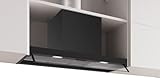 Serie 4, Integrierte Designhaube, 80 cm, Klarglas, Mattschwarz, DBB85CC60