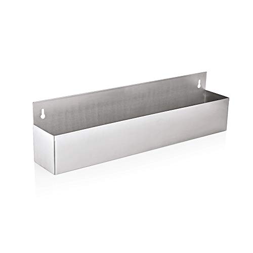 WAS 9993 810 Étagère murale en acier chromé pour 8 bouteilles de la série 9994 1 étagère, acier inoxydable, longueur 81 cm, largeur 10,5 cm, hauteur 15,5...