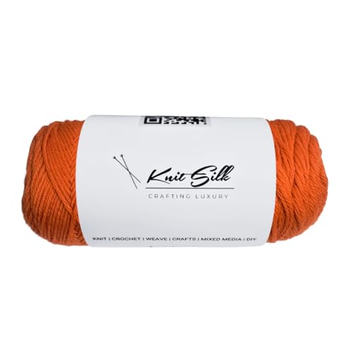 Knitsilk 100% Merino Wool Yarn | 200+ Yards| 100gx2 Count |200 Grams |Handcrafted Material for Knitting, Crocheting & Weaving| Pack of 2