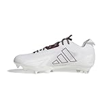 Adidas Men's Adizero Electric American Football, White/Team Maroon/White, 9
