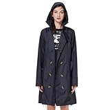 Matériau PU : fabriqué en tissu PU de haute qualité, ce manteau offre durabilité, résistance à l'eau et une finition lisse, ce qui garantit un port durable et un port facile.