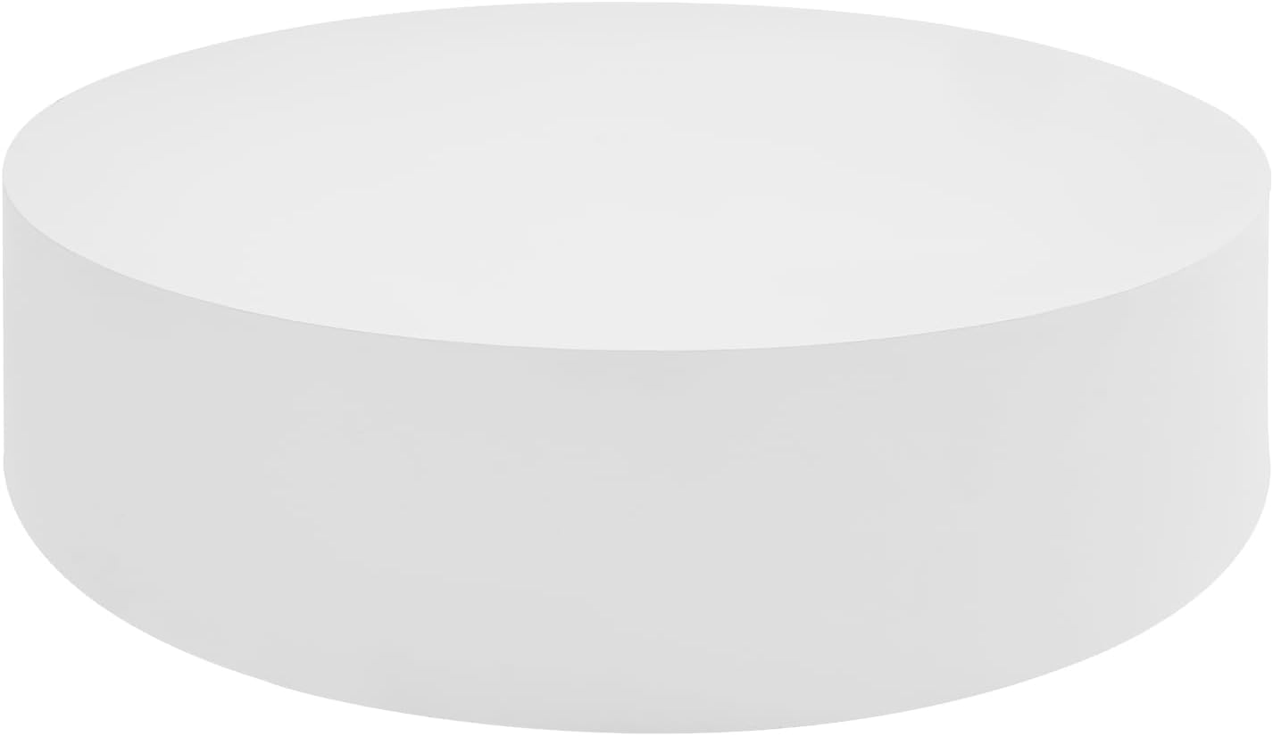 Round Display Pedestal Stand, 220lbs Load Capacity Premium Cylinder Stands for Retail Store Art Gallery Wedding Sign Mannequin Stand (White, 23.6x5.9 in)