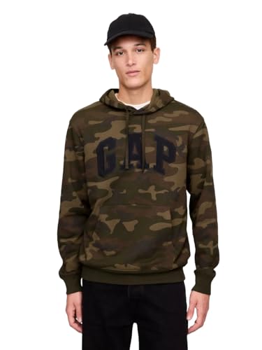 GAP Men's Logo Heritage Hoodie Hooded Fleece Pull Over Sweatshirt