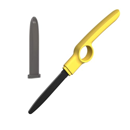 Cardboard Cutter with Protective Sheath Non-Stick Teflon Coated Blade Safety Micro-Serrated Stainless Steel Box Cutter Tool for Warehouse Office & Home Use