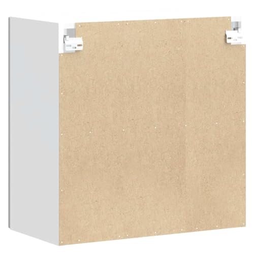 Lucca High Gloss White Kitchen Wall Cabinet with Glass Door - Stylish Engineered Wood Storage Solution for Your Kitchen - Image 9