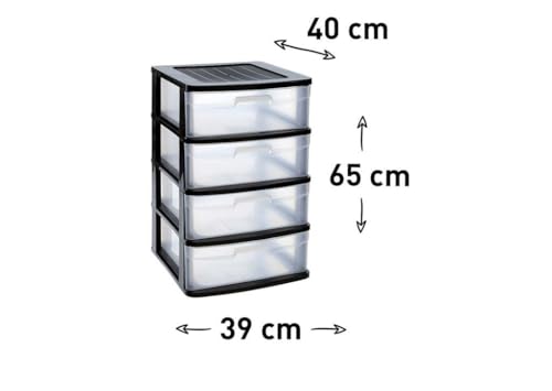 Commode de sol 4 tiroirs DRW pour optimiser l'espace et ranger les petits objets - 3