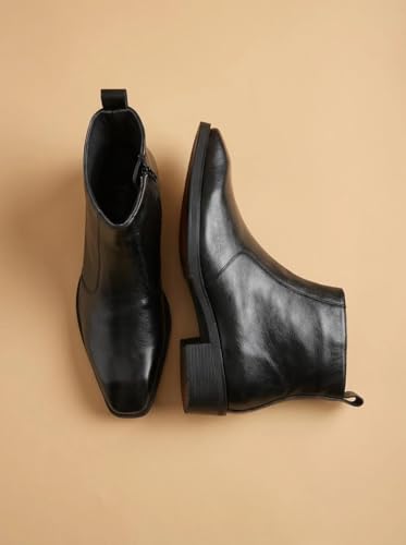 Image of Big Fox Men's Classic Cuban Boots | Premium Ankle-Length Boots | Stylish, Durable & Comfortable