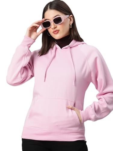 Image of ADBUCKS Women's Cotton Winter Jacket Sweatshirts Casual Drawstring Clothes Pullover Hoodie With Kangaroo Pocket Ii Womens Jacket Ii Winter Sweater Hoodie For Women & Girls