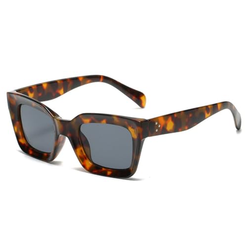 Lunettes de soleil œil de chat pour vos terrasses d'été et sorties urbaines en gris léopard