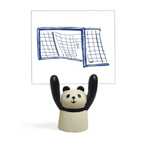 Porte-mémo bleu porte football panda support note bureau enfant