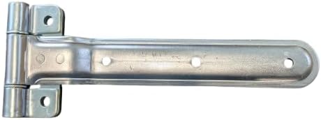 Cargo Enclosed Utility Semi Trailer Side or Rear Rear of Fold Down Strap Reverse Hinge, 12 Inch Long x 4.50" w Zinc Plated Steel, Tuck Under Design for Narrow Door Frame Mount, Universal Fit