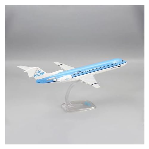 Modelo de avión Fokker FK-100 KLM escala 1:100 en plástico ABS sin pintura 2