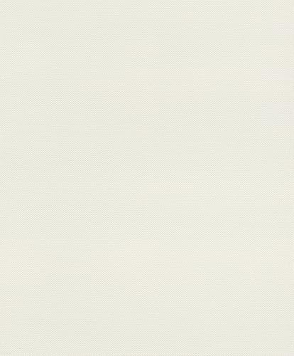 Rasch Papier peint 312324 - Papier peint non tissé uni blanc, avec surface structurée et aspect tissé - Aspect textile - 10,05 m x 0,53 m (L x l)