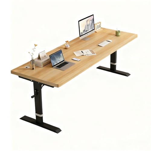 MTIETEME 昇降式デスク スタンディングデスク パソコンデスク 幅80/100/120/140/160/180×奥行60cm 上下昇降 高さ調節デスク 机 昇降式 ゲーミングデスク 昇降式 昇降テーブル 組立簡単 面積が小さい 勉強机 人間工学 勉強