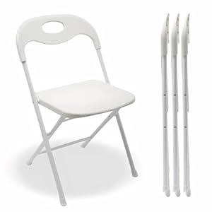 Huacan 4 Pack White Folding Chair &...