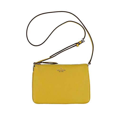 Kate Spade New York Purse Jackson Triple Gusset Crossbody (Vibrant Canary)