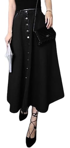 Tripursundari Fashion black denim skirt – image 3