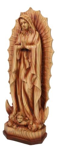 Estatua de Nuestra Señora de Guadalupe de 11.75 pulgadas miniatura 4