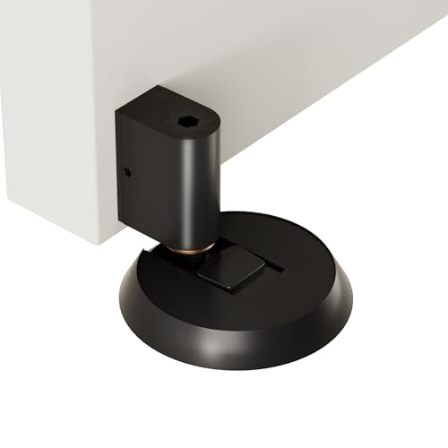 Image of DOOROOM Latest Upgrades Mechanical Door Stopper, Punch-Free Windproof Door Stop, Heavy-Duty Floor Door Stop for Bottom, Silent Floor Door Stoppers, Black