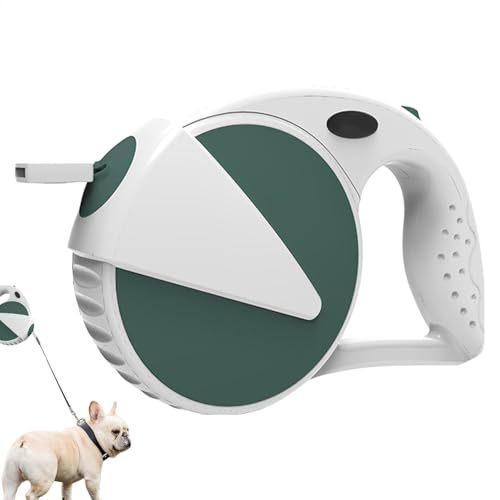 Gosgjmep 格納式犬用リード、延長可能な犬用リード,大型犬用リード5m/16.4FT タグボート リーシュ パピー ロープ | 犬の訓練用リード、屋外犬用自動格納式太い犬用リード