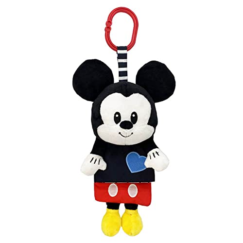Image of KIDS PREFERRED Disney Baby Mickey Roll Out Soft Book, Black and White High Contrast Crinkle Plush, Boys and Girls Ages 0+, Stroller On The Go (81257)