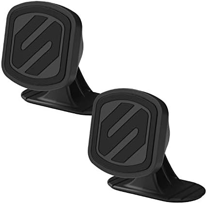 Scosche MMD-2PKXCES0 MagicMount Select Magnetic Car Phone Holder - Strong Magnet Mount for iPhone and Android - 2 Pack Magnetic Cell Phone Mounts for Car Dash - Universal 360° Mobile Cellphone Holder