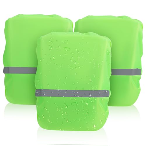 KICHOUSE Backpack Rain Cover Backpack Waterproof Rainproof Cover for Hiking Camping Travel Reflective Safety Reflectors