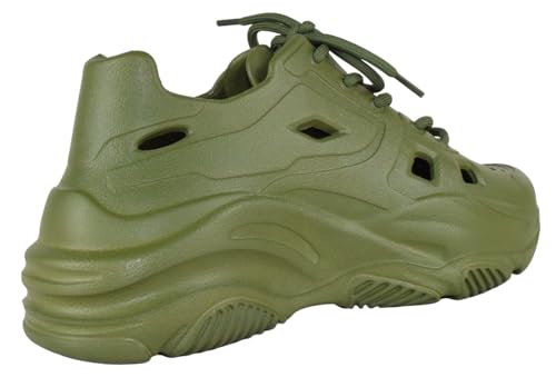 TOP Moda Shoes Women Foam Beach Sneakers Cut-Out Ventilation Openings Cushioned Arch Support Lace Up Lightweight Hidden Platform Heel2