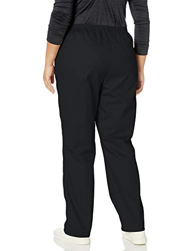 Chic Classic Collection Women's Petite Plus Stretch Elastic Waist Pull-On Pant, Black Twill, 24P #TOP2