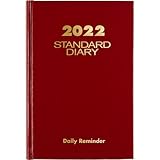 AT-A-GLANCE - Agenda diaria estándar 2022, color rojo (SD38713)