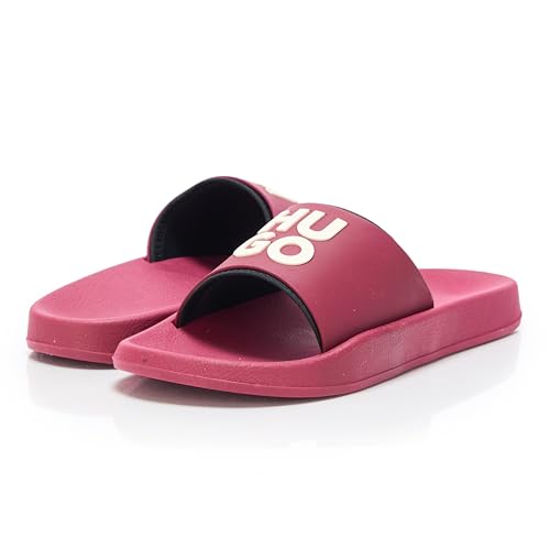 Image of HUGO Men's Stacked Logo Slide Sandal