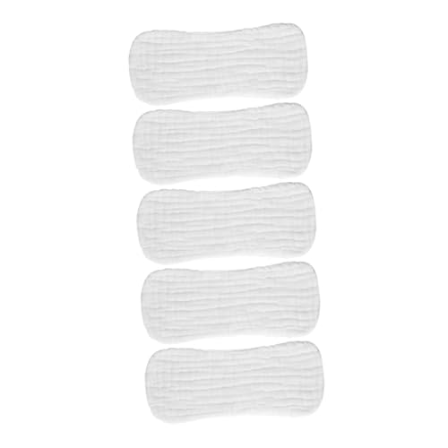 Didiseaon Pañales De Algodón Para Recién Nacidos 5 Unidades, Lavables, Transpirables, Tamaño Pequeño 35x15 Cm, Absorbentes y Reutilizables, Para Bebés 0-3 Meses, Uso Diario y Viajes