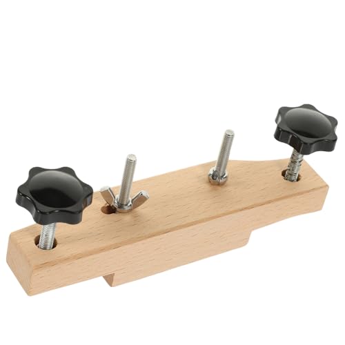 STOBOK 無垢材 メープル ギター チューナー ギター 修理 ツール ギター スタンド 押さえ アコースティック ギター ツール ギター 作業台 折りたたみ式