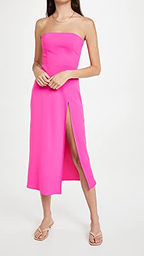 Amanda Uprichard Women's Mandy Midi Dress, Hot Pink, Xs #TOP4