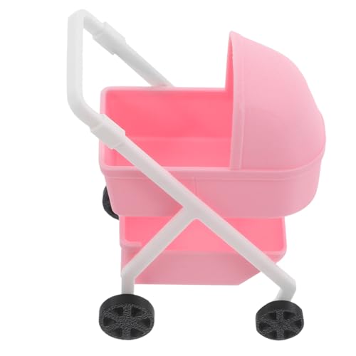 ZUNOXAZ Puppenwagen Miniatur Doll Carriage für Puppenhaus Dekoration Leicht Detailgetreu Fördert Kreativität und Eltern Junge Mädchen Interaktion